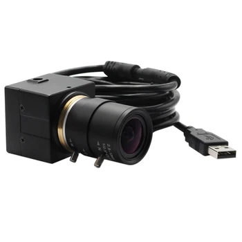720P usb мини камера за видео наблюдение с 2.8-12 мм ръчно варифокальный обектив, CMOS OV9712 HD видео и USB камера за Mac, Linux, Android, Windows