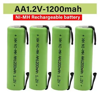 Най-новият модел на 100% AA 1.2 Ni MH акумулаторна батерия 1200mAh + dly е подходяща за електрическа самобръсначка, четка за зъби и така нататък