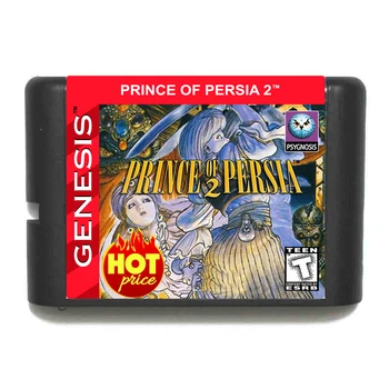 Принцът на Персия 2 16 Бита MD Игрална карта Репродукционная кошница за Sega Genesis Mega Drive